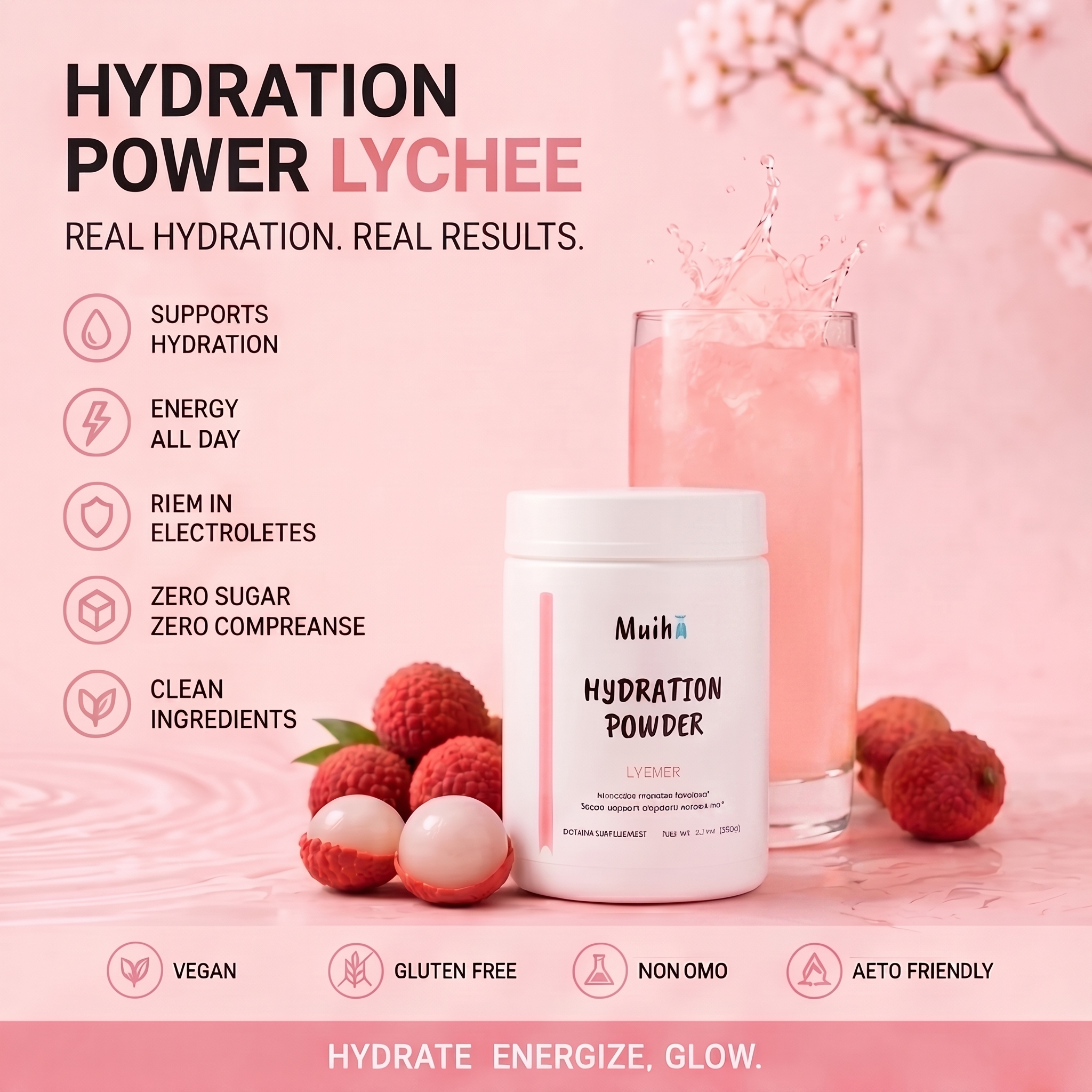 Muihā - Hydration Powder (Lychee)